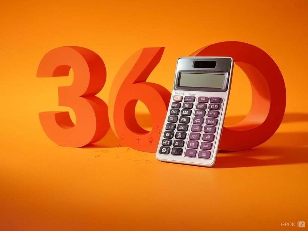 360 Calculator generated by Grok